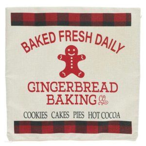 Christmas house gingerbread pillow case
